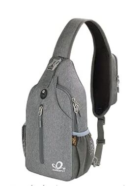 Waterfly Sling Daypack Crossbody Bag Grey